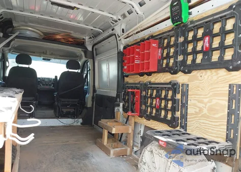 2019 Ram Promaster 2500 High Roof 159 Wb from USA, damaged, VIN 3C6TRVDG6KE513228